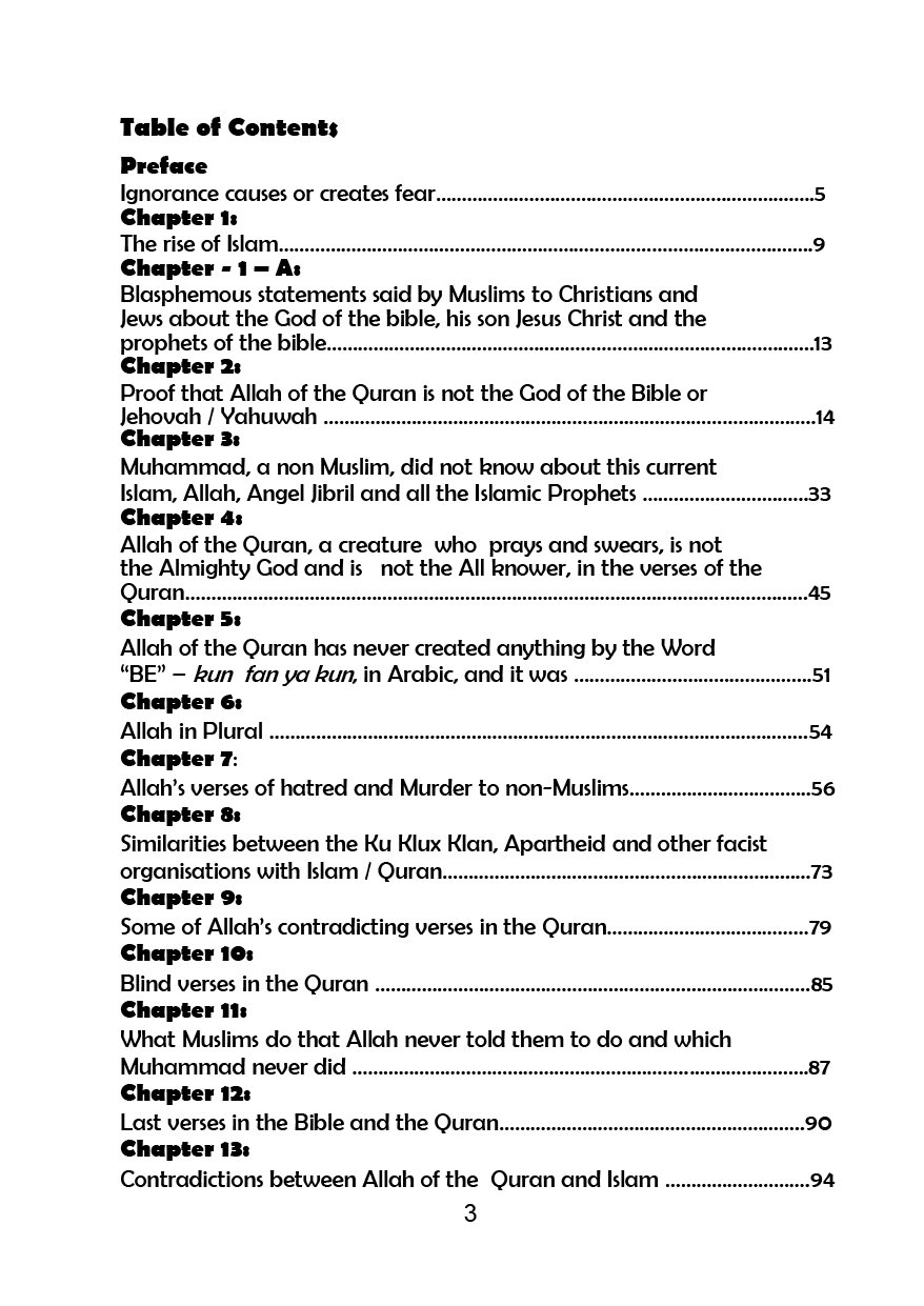 TABLE OF CONT-01